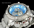 Invicta 21674 Subaqua Noma VI Swiss Quartz Chronograph Blue Dial All Silver Bracelet Watch