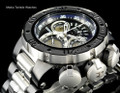 Invicta 22173 Subaqua 52mm Sea Dragon Swiss Quartz Chronograph Black Dial Black Case Two Tone Bracelet Watch