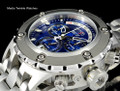 Invicta 90117 Reserve 52mm Specialty Subaqua Blue Dial Gray Bezel All Silver Bracelet Watch