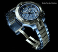 Invicta 50mm Subaqua 23807 Poseidon Quartz Chronograph Blue & Black Two Tone Bracelet Watch