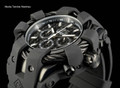 Invicta 50mm Bolt Sport Black Carbon Black Bezel Silicone Strap Watch 23864