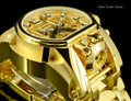 Invicta 52mm Reserve Bolt Zeus MAGNUM Swiss Quartz Gold Tone Dual Movement Bracelet Watch 25210