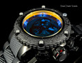 Invicta 50mm Subaqua Noma VI Black Quartz Chronograph Master Calender TINTED CRYSTAL Bracelet Watch 25426