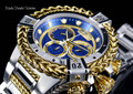 Invicta 52mm Reserve Bolt Hercules Blue Dial Two Tone Quartz Chronograph Watch 30543