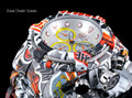 Invicta 52mm Bolt Zeus Quartz Chronograph Silver Dial GRAFFITI HYDROPLATED Bracelet Watch