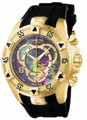 Invicta 6976 Reserve Excursion Flex Swiss Made Chronograph Mother-of-Pearl Dial Stainless Steel Case Polyurethane Watch | Free Shipping