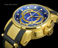 Invicta 0897 S1 Barrel 18K Gold Tone Swiss Made Chronograph Blue Dial watch | Free Shipping