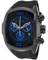 Invicta 0314 Men's Lupah Revolution Ceramic Swiss Chronograph Blue Dial Black Polyurethane Strap Watch | Free Shipping