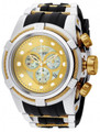 Invicta 0828 Reserve Bolt Zeus Swiss Made Quartz Chronograph Mother-of-Pearl Dial Polyurethane Strap Watch (Zeus) | Free Shipping