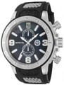 Invicta 13687 Jason Taylor Collection Quartz GMT Black M.O.P Black Polyurethane Strap Watch | Free Shipping