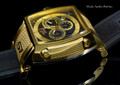 Invicta 1082 S1 Swiss Quartz Chronograph 18k Gold Plated Case Black Polyurethane and Nylon Watch | Free Shipping