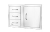 25900 - Bull BBQ Stainless Steel 3 Drawer Door Combo w/ Reveal 