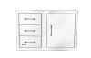 25900 - 30" Stainless Steel 3 Drawer Door Combo w/ Reveal (Coming February 2024)