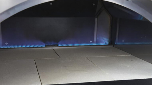 Gas Fired Italian Made Pizza Oven Head Inside