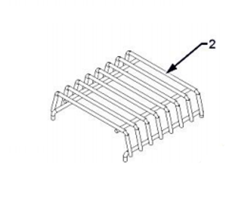 64002 - Single Sideburner Grate