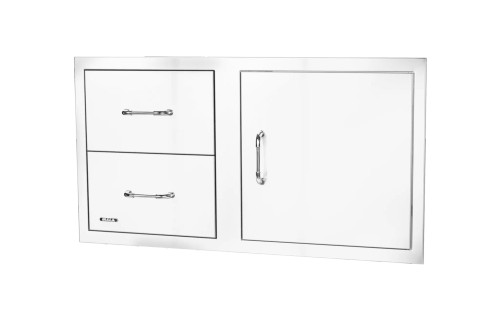 38 Inch Stainless Steel Reversible Door & Double Drawer Combo - 55890