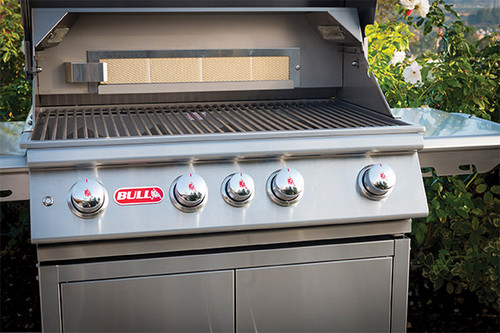 BullBBQ Angus Grill Cart Open Hood