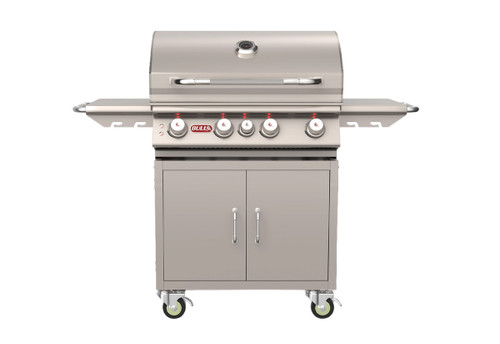 Bull Angus 30” Grill Cart – 4-Burner Stainless Steel