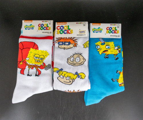 Size 5-10 Cartoon Folded Crew Socks