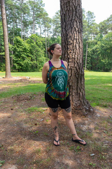 Tie Dye Dreamcatcher Tank Top