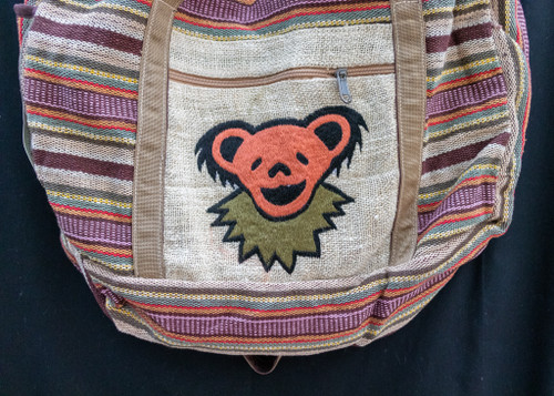 Hand Embroidered Grateful Dead Weekend Bag