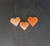 Peach Selenite Heart