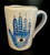 Modern Hamsa White and Blue Ceramic Mug