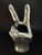 Black Peace Hands Vase 