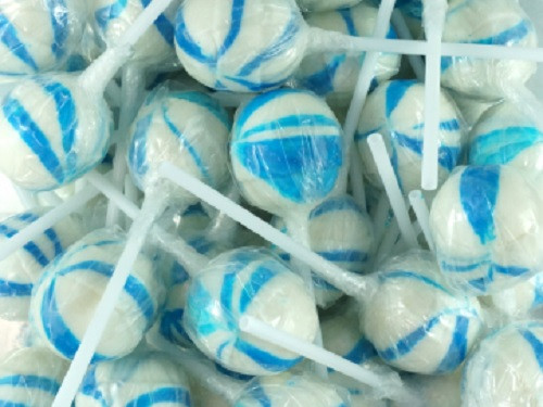 ball lollipops blue