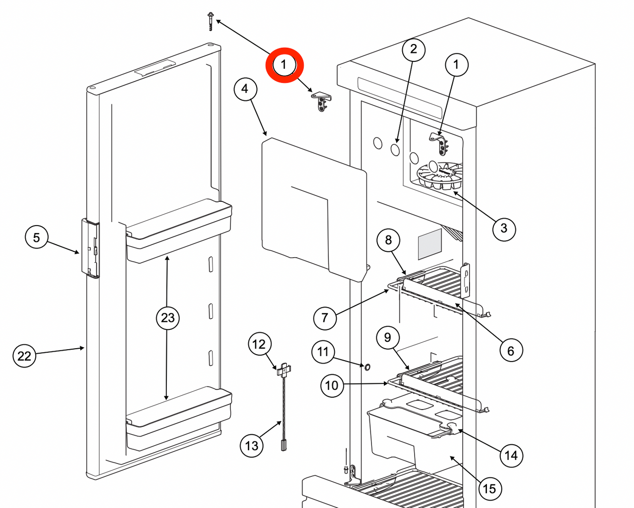 norilocoページ Norcold Hinge Kit 691456 (Fits Several Models) - RV Fridge Guys