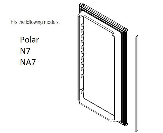 Norcold Lower Door 638532 panel door (fits the N7/ NA7) - RV