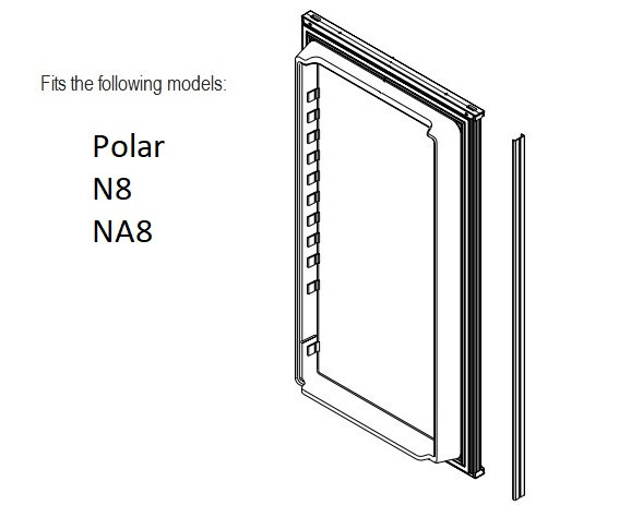 Norcold Lower Door 638534 panel door (fits the N8/ NA8/ N10/ NA10