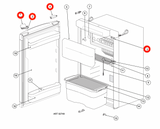 Norcold Door Latch 691739 (fits the N4104)