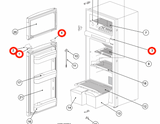 Norcold Door Latch 691739 (fits the N4104)