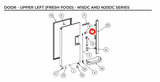 Norcold Handle LED Cover 640970 (Fits N15DC/N20DC) Norcold Handle LED Cover 640970 (Fits N15DC/N20DC)