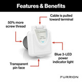 Furrion Refrigerator Power Inlet Port F52INS-PS-AM