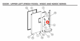 Norcold Handle Assembly With Screws  (Fits N15DC/N20DC)