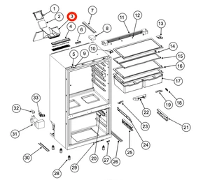 Norcold Evaporator Fan Cover 640929
