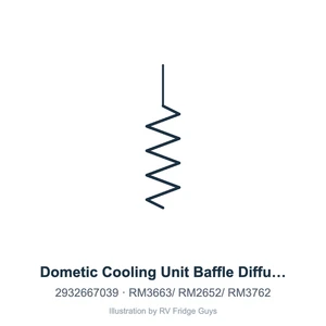 Dometic Flue Baffle 2932667039 (RM2652 / RM3663 / RM3762)