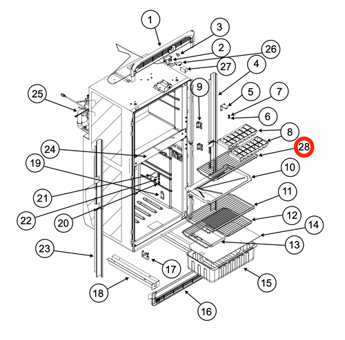 Norcold Freezer Wire Shelf 639395 (Fits DE0061)