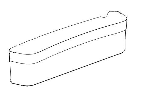 Norcold Refrigerator Door Bin 62697712 (fits the N3150)