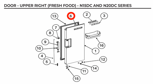 Norcold Door Sensor Magnet 640958 (Fits N15DC/N20DC)
