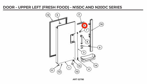 Norcold Handle LED 640969