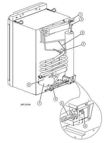 Norcold Spark Sense Electrode 690830 (fits the N4104)