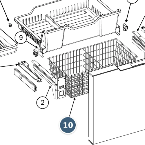 Norcold Freezer Wire Basket 640955 (Fits N15DC)