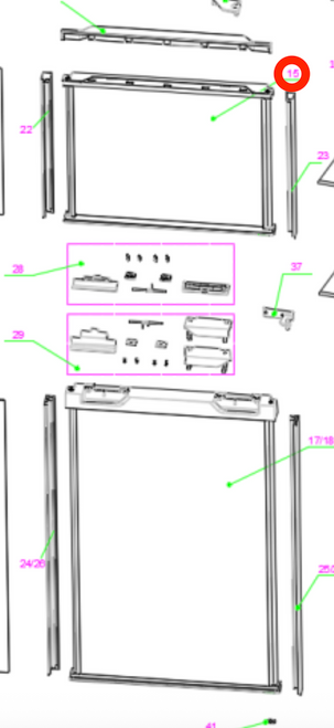 Furrion Freezer Door C-FCR10DCDTA-015
