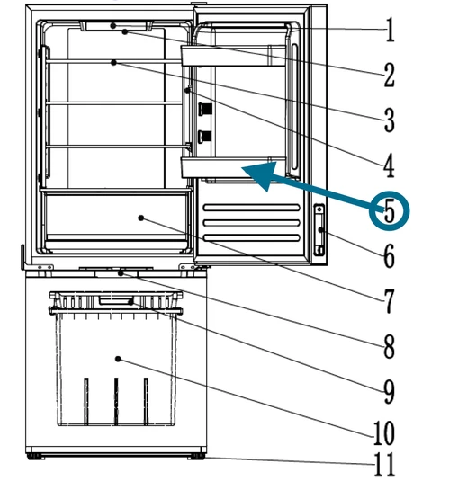 Invision Refrigerator Door Bin/ Rack 100906