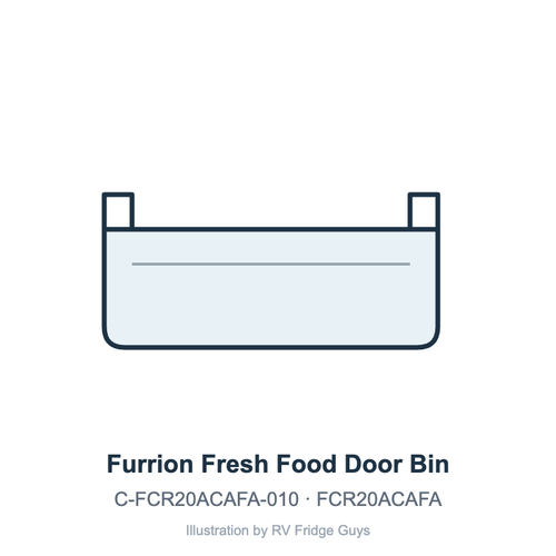 Furrion Fresh Food Door Bin, Large (Middle) C-FCR20ACAFA-010 illustration