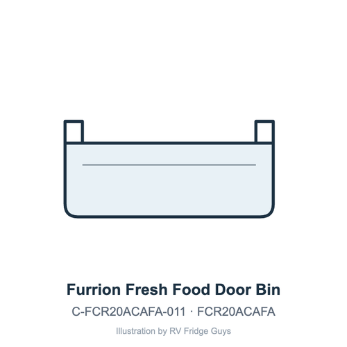 Furrion Fresh Food Door Bin, Small C-FCR20ACAFA-011 illustration