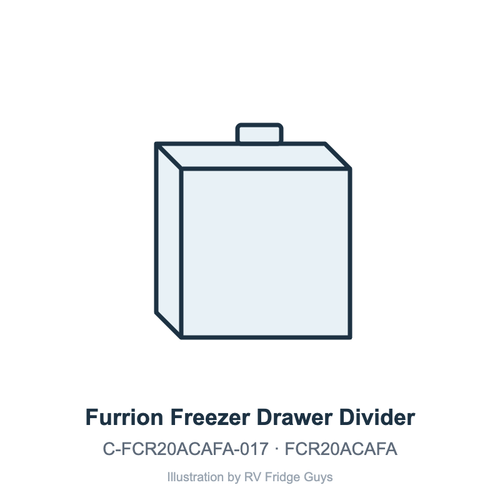 Furrion Freezer Drawer Divider C-FCR20ACAFA-017 illustration